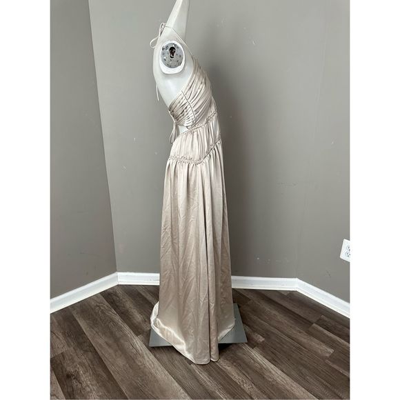 JONATHAN SIMKHAI Clementine Open Back Halter Gown - Picture 8 of 11